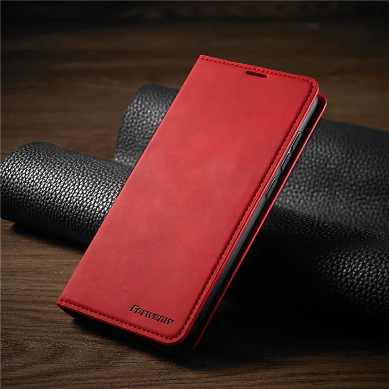 Premium Leder Handyhülle für iPhone 13 und iPhone 14 mit Magnetverschluss – Stilvoller Schutz und Elegantes Design 5