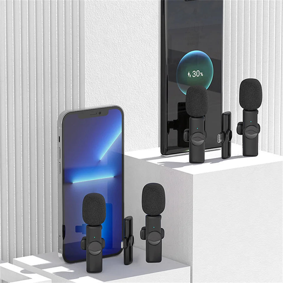 Professionelles Kabelloses Lavaliermikrofon für iPhone, iPad und Android – Ideal für Videoaufnahmen und Interviews 4