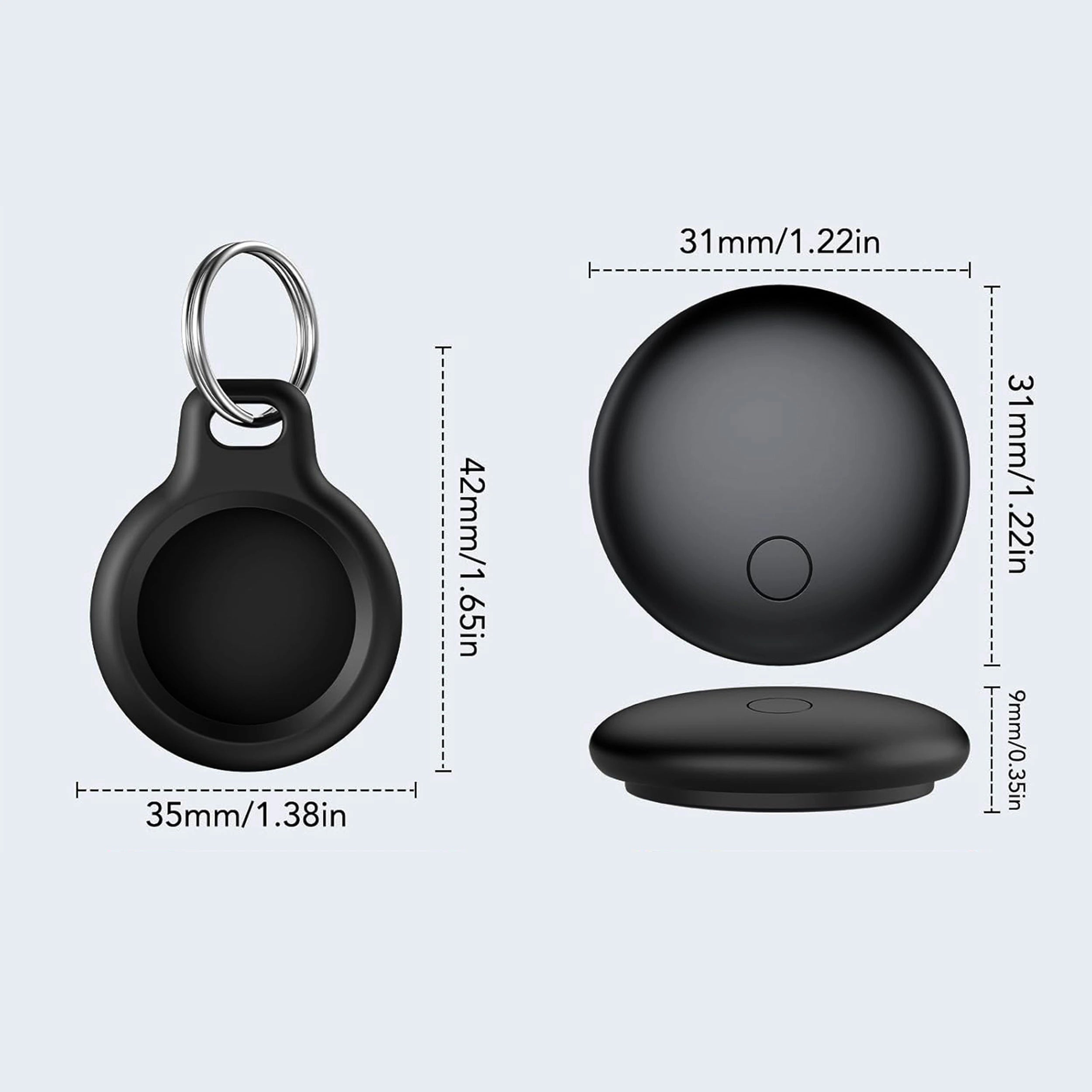 Schlankes Stoßfestes AirTag Hülle – Optimaler Schutz vor Stößen und Kratzern, Stilvolles Design für Apple AirTag 4