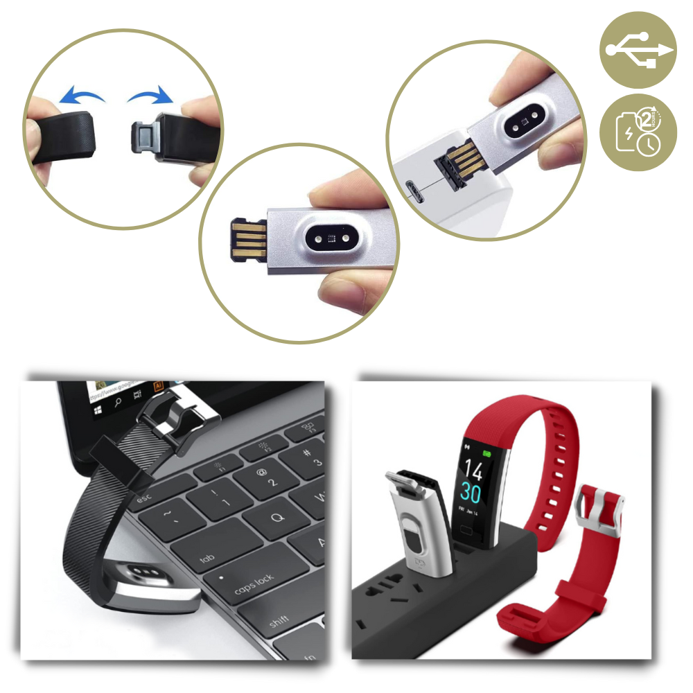 Senioren Smartwatch für Gesundheitsüberwachung mit Schrittzähler und Herzfrequenzmesser – Benutzerfreundliches Design 5