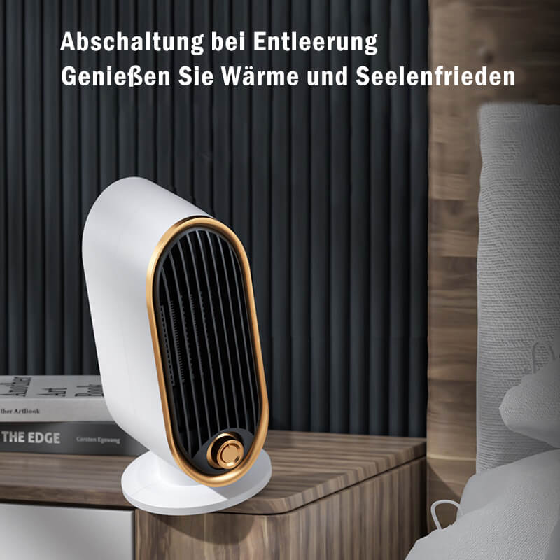 Tragbare Keramik-Raumheizung 1500W mit 2 Heizstufen und Überhitzungsschutz – Kompakt und energieeffizient für Büros und Schlafzimmer 2
