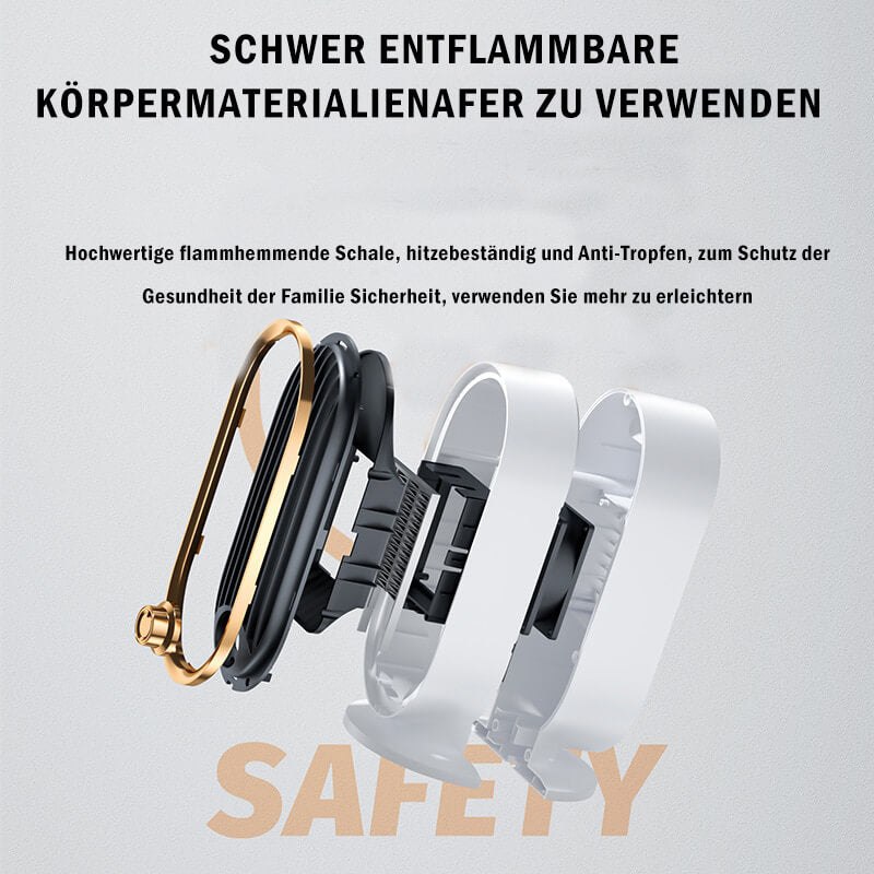 Tragbare Keramik-Raumheizung 1500W mit 2 Heizstufen und Überhitzungsschutz – Kompakt und energieeffizient für Büros und Schlafzimmer 3