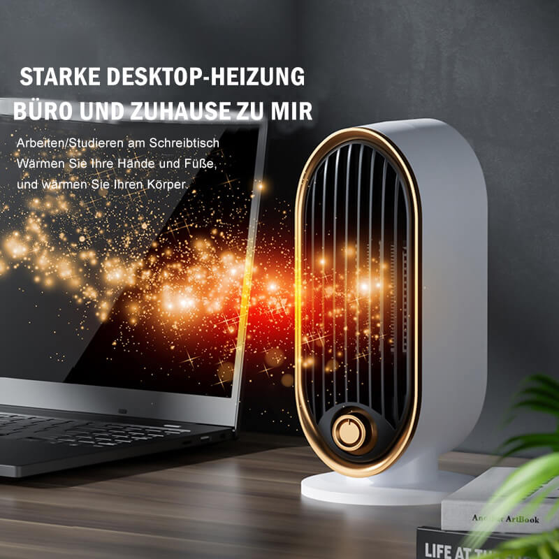 Tragbare Keramik-Raumheizung 1500W mit 2 Heizstufen und Überhitzungsschutz – Kompakt und energieeffizient für Büros und Schlafzimmer 4