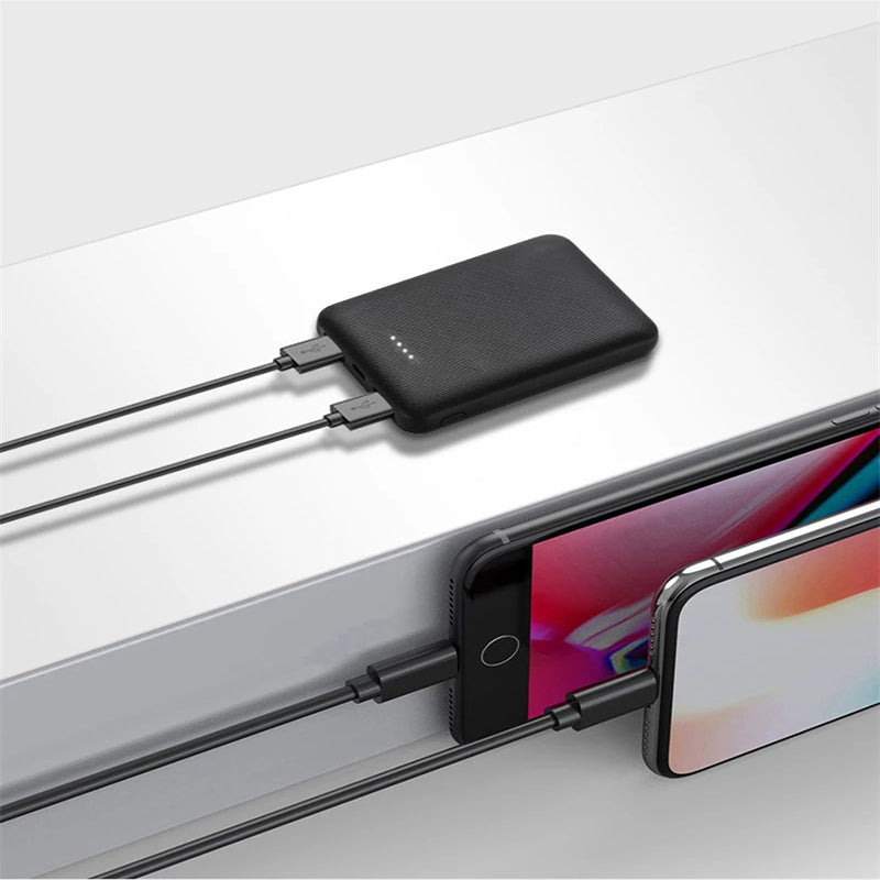 Tragbare Powerbank 20000 mAh – Kompakte Mini Power Bank für iPhone und Tablets, Dual-USB-Ladegerät 2