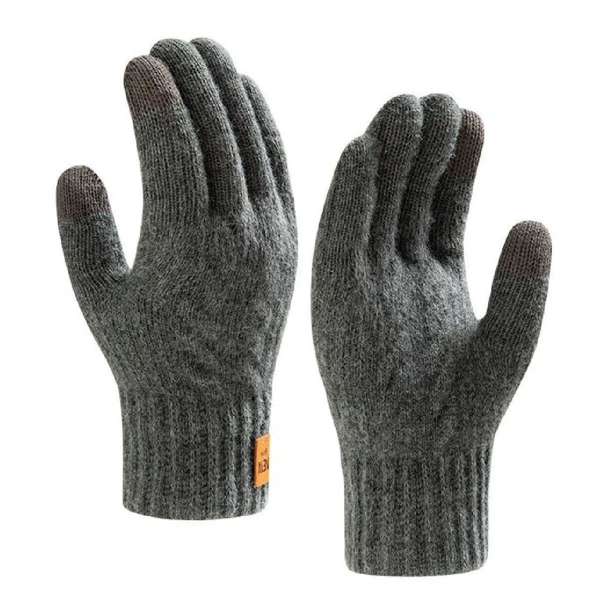 Warme Fleece-Handschuhe Damen und Herren mit Zopfmuster – Touchscreen-fähig für den Winter 4