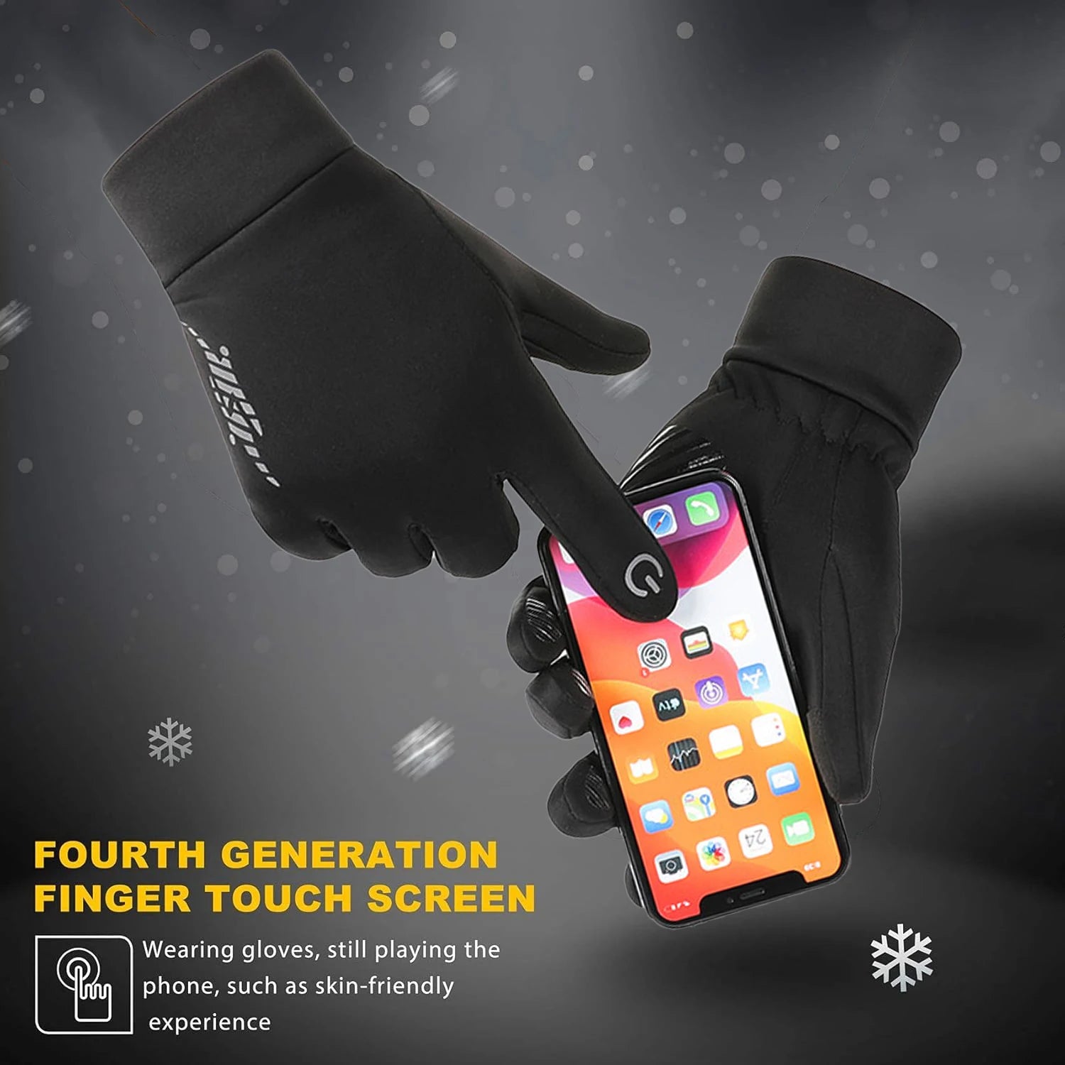 Wasserdichte Winterhandschuhe für Herren mit Touchscreen-Funktion 4