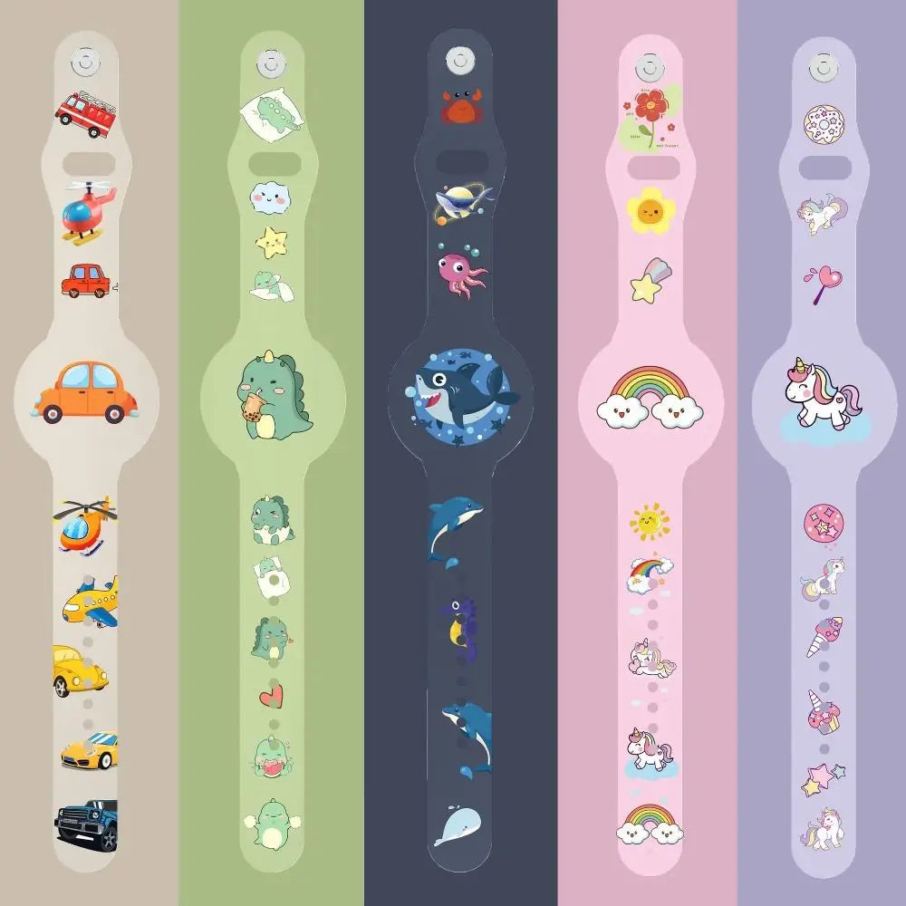 Wasserdichtes Silikonarmband für Apple AirTag – Kinderfreundliches, Verstellbares Design mit Sicherem Halt 0